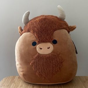 Dunkie the bison - 12 inch Squishmallow (Wilderness Squad) BNWT 🤎